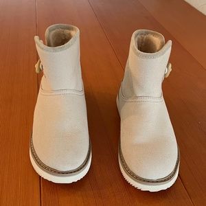 SANUK FLEECE LINED ANKLE BOOTS, WOMEN'S